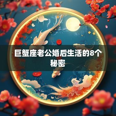 巨蟹座老公婚后生活的8个秘密