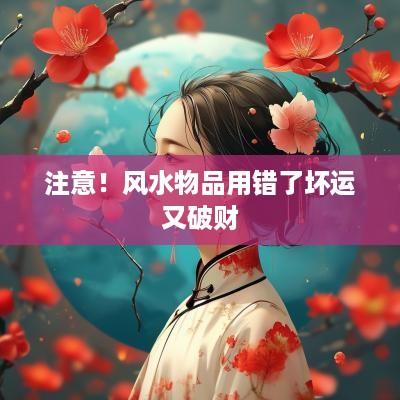 注意！风水物品用错了坏运又破财