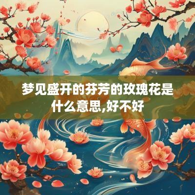 梦见盛开的芬芳的玫瑰花是什么意思,好不好