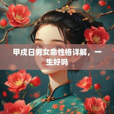 甲戌日男女命性格详解，一生好吗