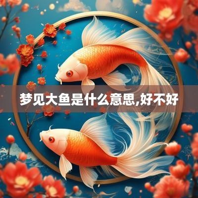 梦见大鱼是什么意思,好不好