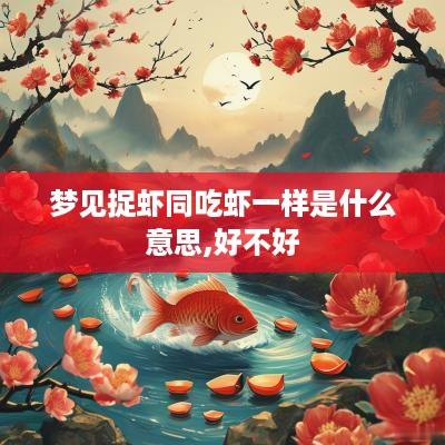 梦见捉虾同吃虾一样是什么意思,好不好