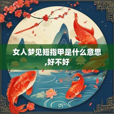 女人梦见短指甲是什么意思,好不好