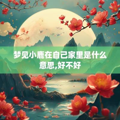 梦见小鹿在自己家里是什么意思,好不好