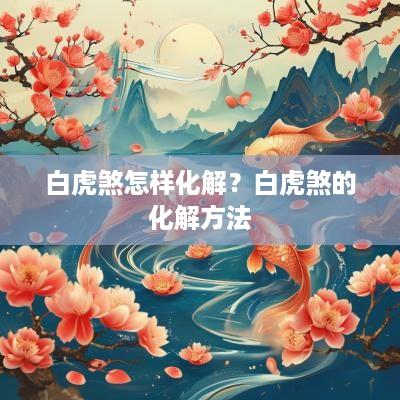 白虎煞怎样化解？白虎煞的化解方法