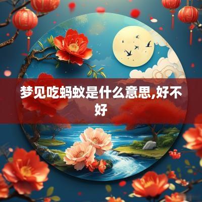 梦见吃蚂蚁是什么意思,好不好
