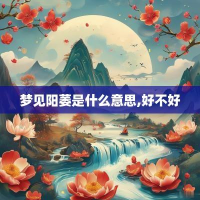 梦见阳萎是什么意思,好不好