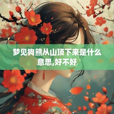 梦见狗熊从山顶下来是什么意思,好不好