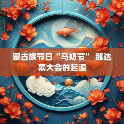 蒙古族节日“马奶节” 那达慕大会的起源