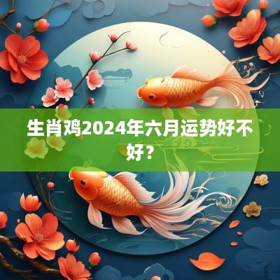 生肖鸡2025年六月运势好不好？
