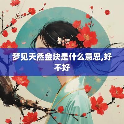 梦见天然金块是什么意思,好不好