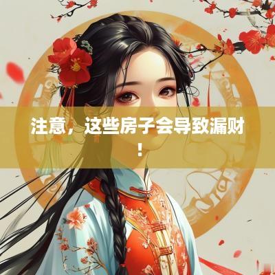 注意，这些房子会导致漏财！