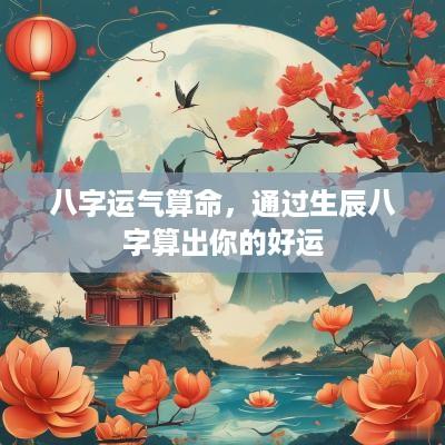 八字运气算命，通过生辰八字算出你的好运