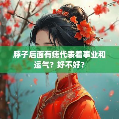 脖子后面有痣代表着事业和运气？好不好？