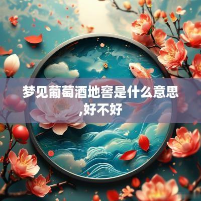 梦见葡萄酒地窖是什么意思,好不好