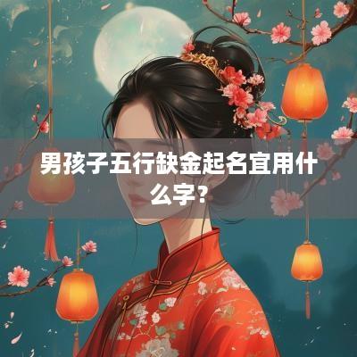 男孩子五行缺金起名宜用什么字？