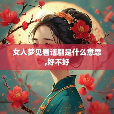女人梦见看话剧是什么意思,好不好