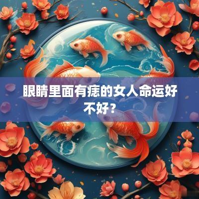 眼睛里面有痣的女人命运好不好？