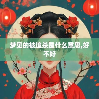 梦见的被追杀是什么意思,好不好