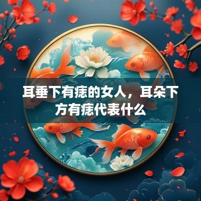 耳垂下有痣的女人，耳朵下方有痣代表什么
