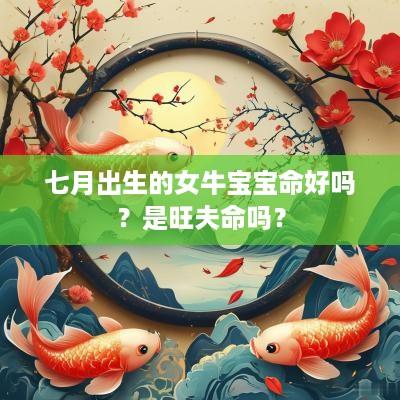 七月出生的女牛宝宝命好吗？是旺夫命吗？