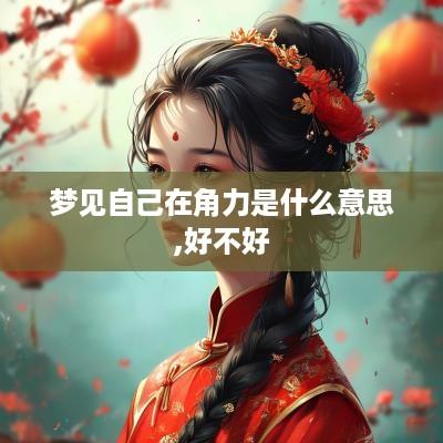 梦见自己在角力是什么意思,好不好