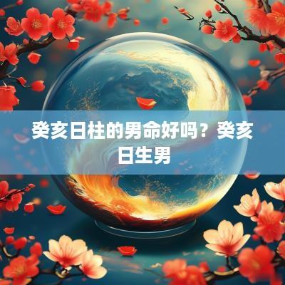 癸亥日柱的男命好吗？癸亥日生男