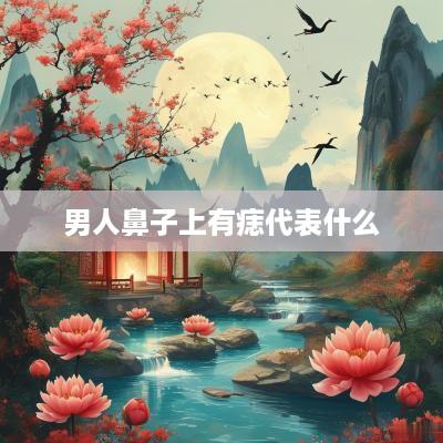 男人鼻子上有痣代表什么