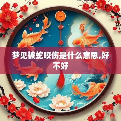 梦见被蛇咬伤是什么意思,好不好