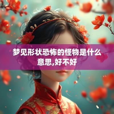 梦见形状恐怖的怪物是什么意思,好不好 梦见形状恐怖的怪物是什么意思,好不好