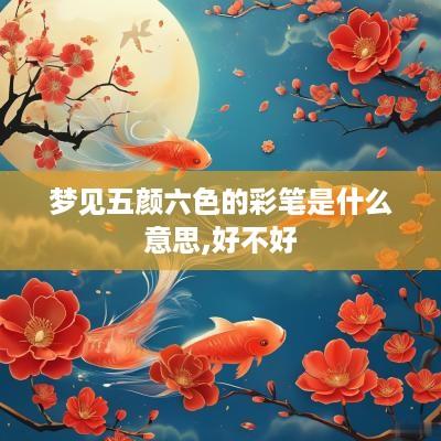 梦见五颜六色的彩笔是什么意思,好不好