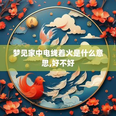梦见家中电线着火是什么意思,好不好