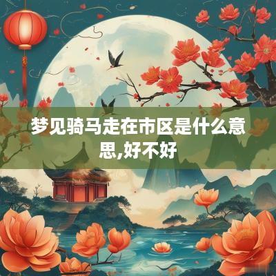 梦见骑马走在市区是什么意思,好不好