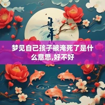 梦见自己孩子被淹死了是什么意思,好不好