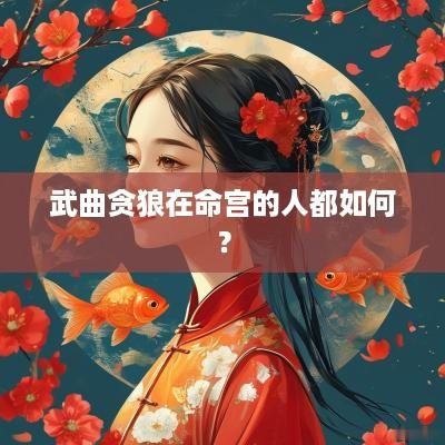 武曲贪狼在命宫的人都如何？