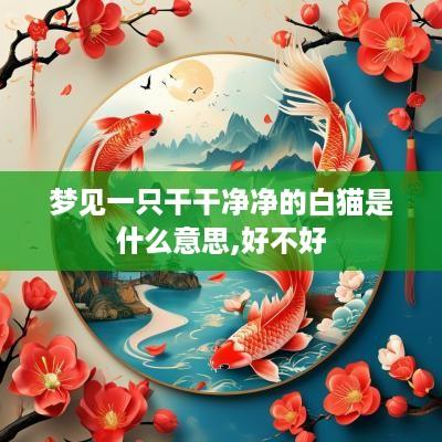 梦见一只干干净净的白猫是什么意思,好不好
