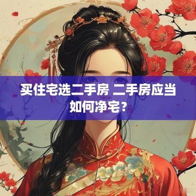 买住宅选二手房 二手房应当如何净宅？