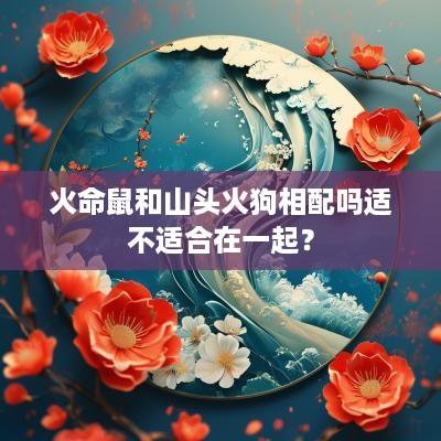 火命鼠和山头火狗相配吗适不适合在一起？