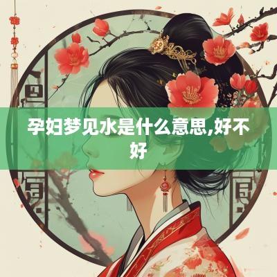 孕妇梦见水是什么意思,好不好