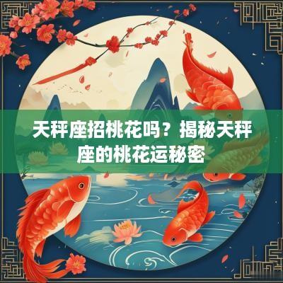 天秤座招桃花吗？揭秘天秤座的桃花运秘密