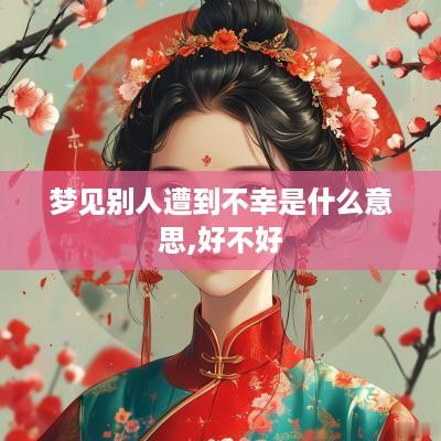 梦见别人遭到不幸是什么意思,好不好