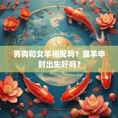 男狗和女羊相配吗？属羊申时出生好吗？