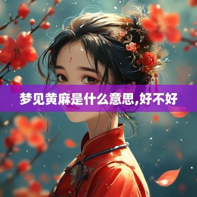 梦见黄麻是什么意思,好不好