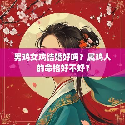 男鸡女鸡结婚好吗？属鸡人的命格好不好？