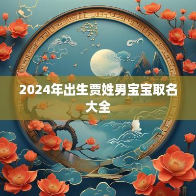 2025年出生贾姓男宝宝取名大全