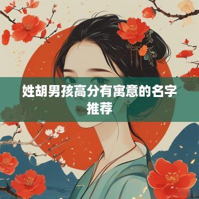 姓胡男孩高分有寓意的名字推荐