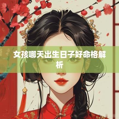 女孩哪天出生日子好命格解析