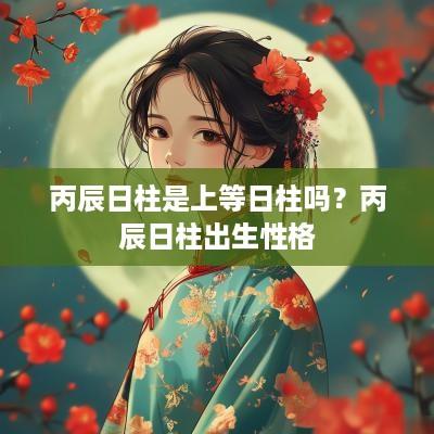 丙辰日柱是上等日柱吗？丙辰日柱出生性格