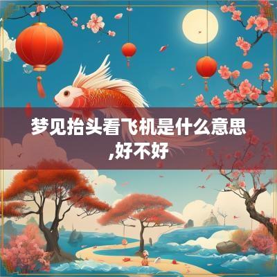 梦见抬头看飞机是什么意思,好不好