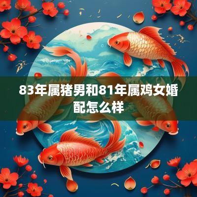 83年属猪男和81年属鸡女婚配怎么样